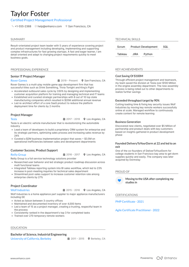 Resume Template 1